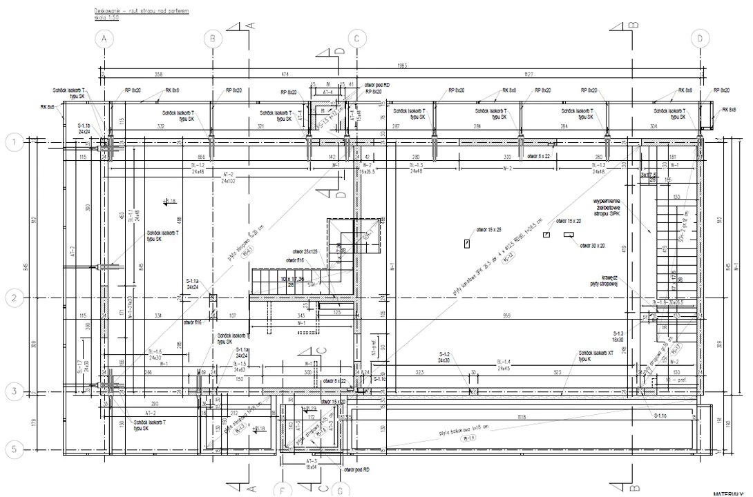 Schalplan — Decke über Erdgeschoss